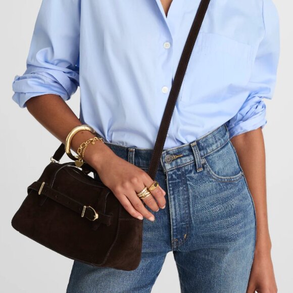 Madewell - The Mini Belted Suede Crossbody Bag - Picture 1 of 10
